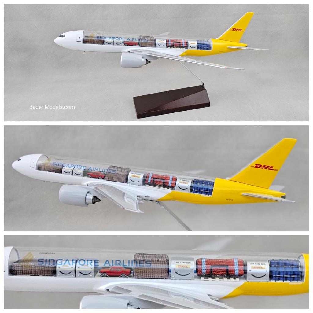 Singapore Airlines Cargo - B777-200F - (1:100) - 180° Clear Top
